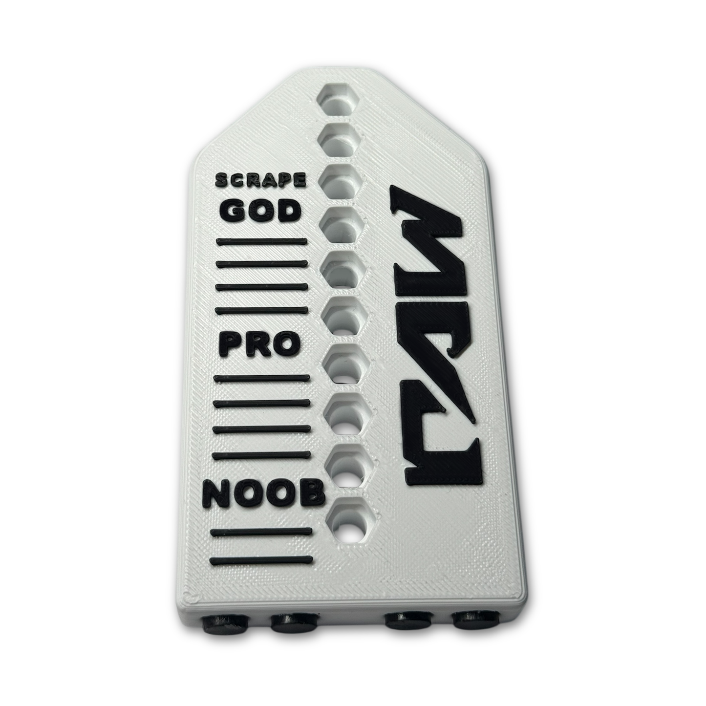 "BIG BOY" - TAIL SCRAPER (White/Black)