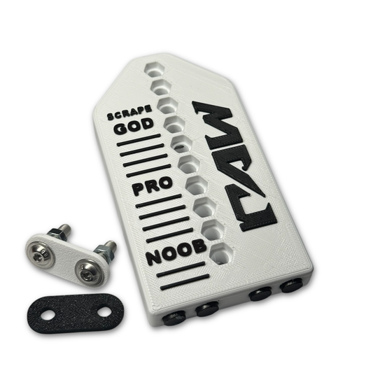"BIG BOY" - TAIL SCRAPER (White/Black)