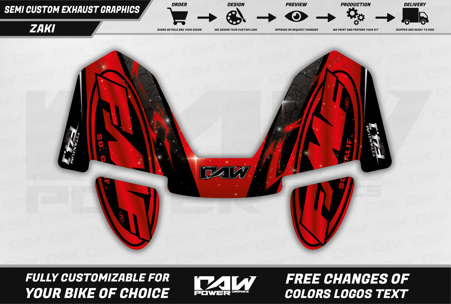 ZAKI - EXHAUST GRAPHICS