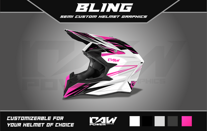 BLING - Semi-custom helmet graphics