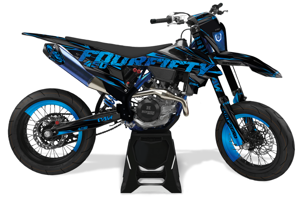 Motorcycle before custom graphics