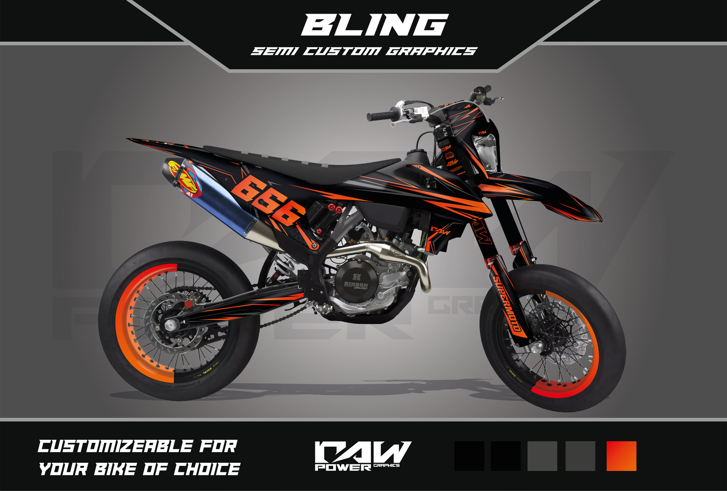 BLING - Semi-custom graphics kit