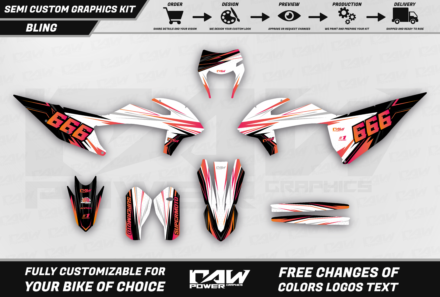 BLING - Semi-custom graphics kit