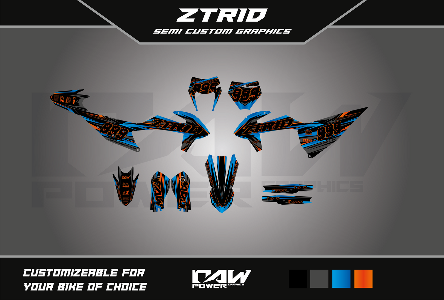 ZTRID - Semi-custom graphics kit