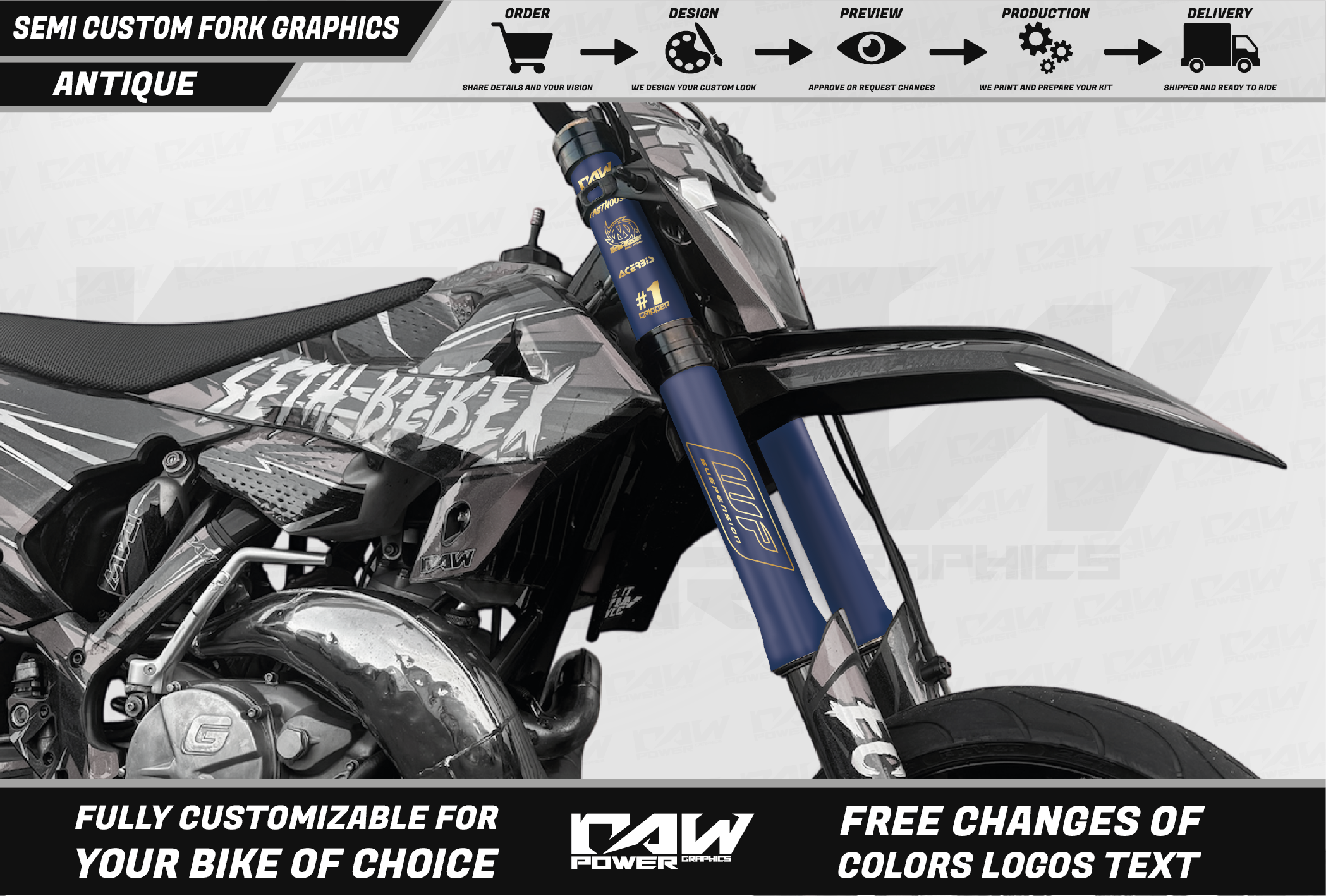 ANTIQUE - Fork graphics kit – raw power graphics
