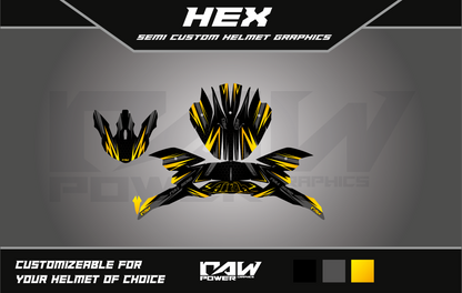 HEX - Semi-custom helmet graphics