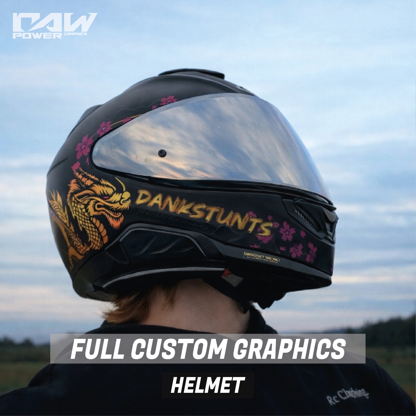Full Custom Helmet Graphics for All Helmets – raw power graphics Full Custom Helmet Graphics for All Helmets – raw power graphics