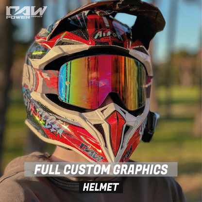 custom helmet graphics for shoei Full Custom Helmet Graphics for All Helmets – raw power graphics